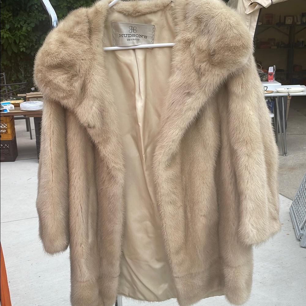 Authentic Hudson’s real mink jacket